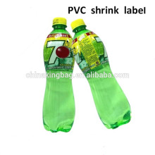 custom pvc shrink wrap plastic bottle labels