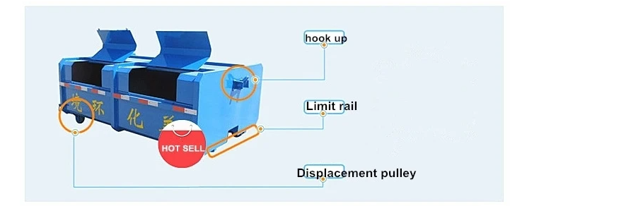 Best Price Waste Collector Hook Arm Lift Garbage Truck for Sale With Hydraulic System