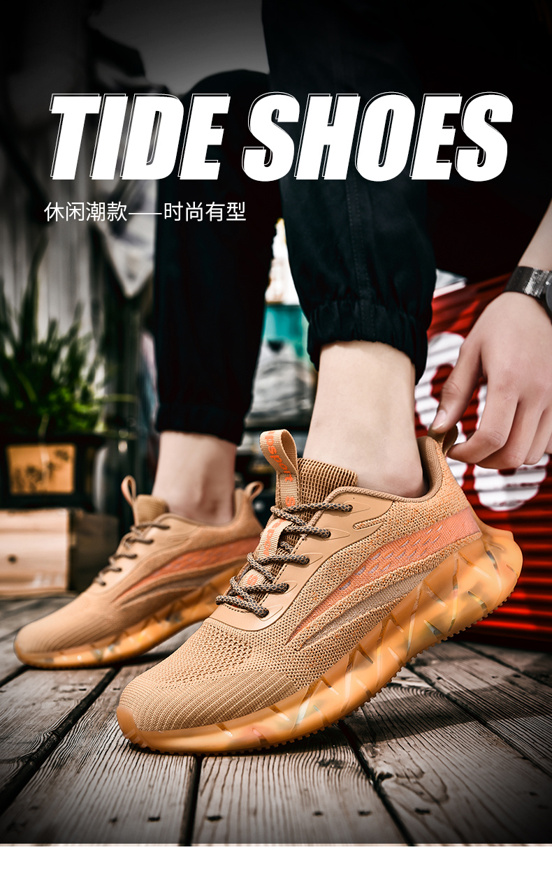 Fashion Breathable Popcorn color sole luxury shoes sneakers ,High Quality Men's Casual Shoes