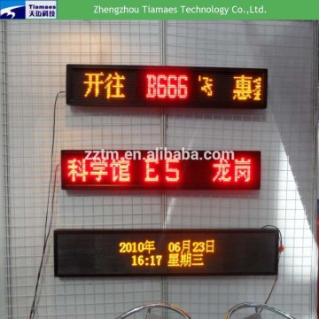 Bus led destination sign for showing destination and route number