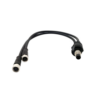 Cable del conector M8 M8-2M8 Y Distribuidor masculino