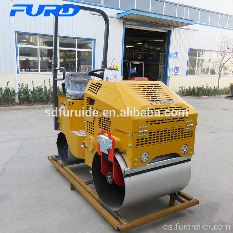 Compactador vibratorio de rodillos vibratorios de suelo de 800 kg (FYL-860)