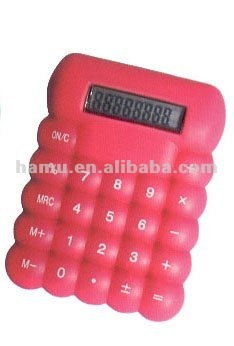 Red Mini 8-digital Electronic Calculator