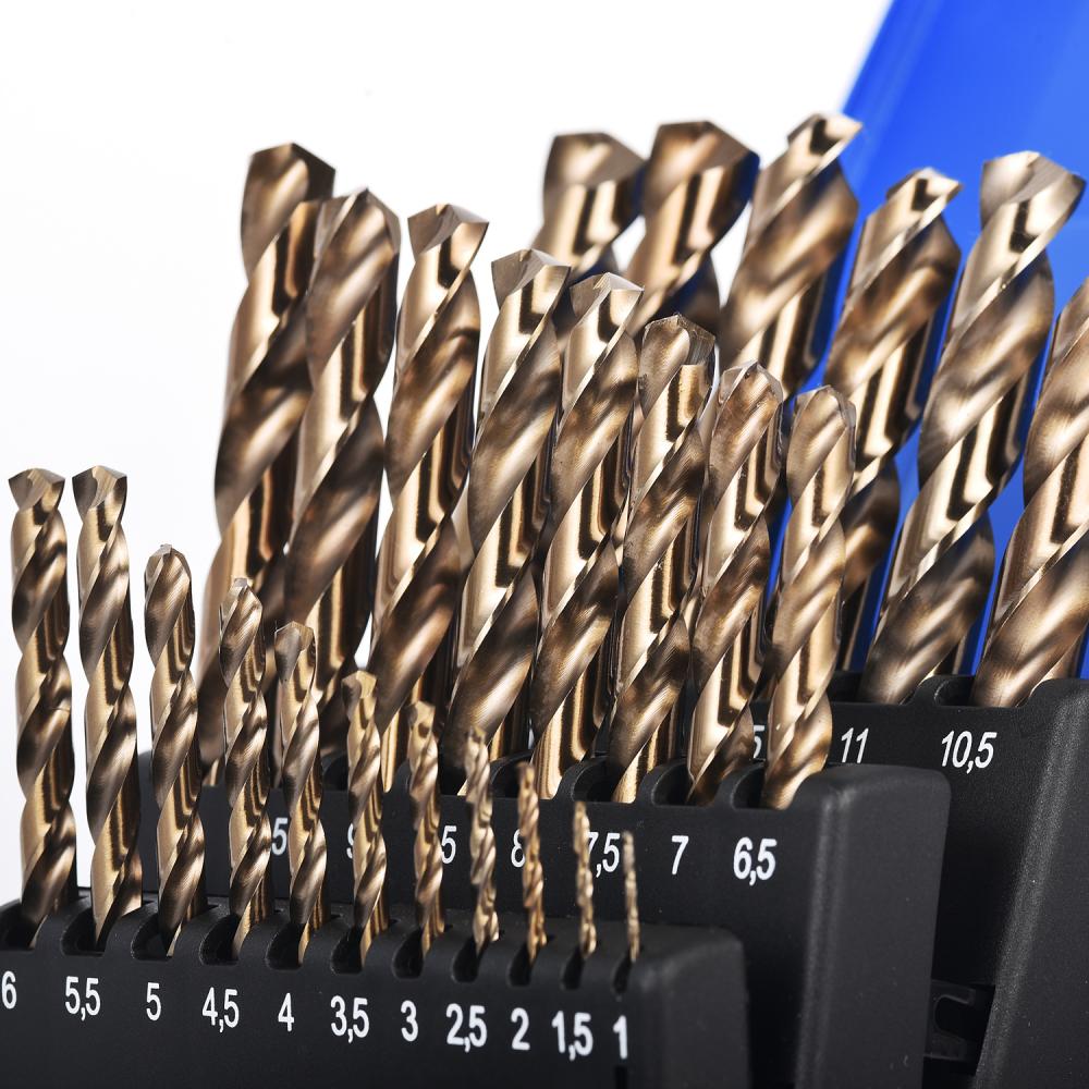 25pcs HSS M35 Cobalt 5 ٪ Twist Drill Bits