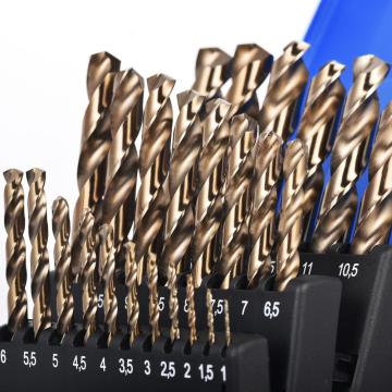 25pcs HSS M35 Cobalt 5% Twist Drill Bits