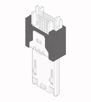 MICRO USB 11P Plug straddle B type