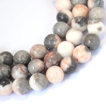Shop Pandahall 6mm Zebra Jasper Natural Gemstone Beads Online