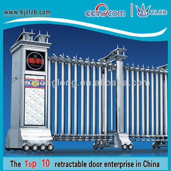 New design collapsible gates industrial rails door gates