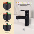 Matte Black Pull Out Wash Basin Sink Tap