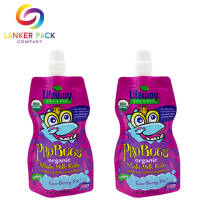 Reusable Mylar Stand Up Juice Drink Spout Pouch
