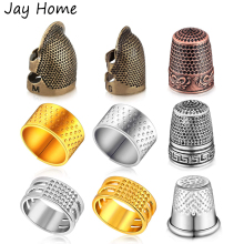 1PC Sewing Thimble Finger Protector Adjustable Thimble Metal Shield Protector for Needlework Craft DIY Embroidery Sewing Tools