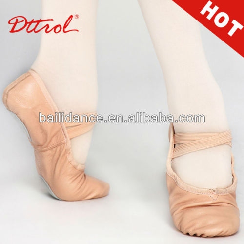 D004703 Dttrol wholesale suede sole leather ballet dance shoes for women