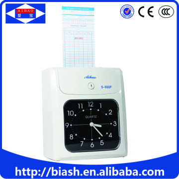 paying time card punching attendance machine