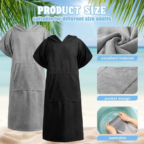 Hot Surf Poncho Microfiber مقاومة للماء