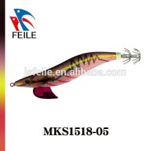 2015 leading high-qualitiy squid jigs lures with strong hooks