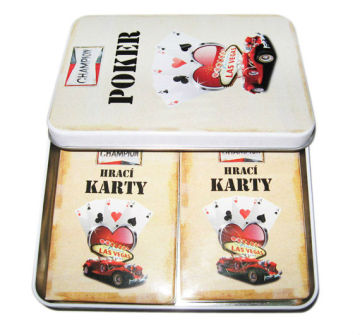 tinbox packing personalized playing card