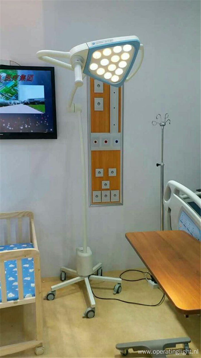 Mobile medical examination lamp with battery