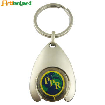 Zinc Alloy Trolley Coin Key Chain