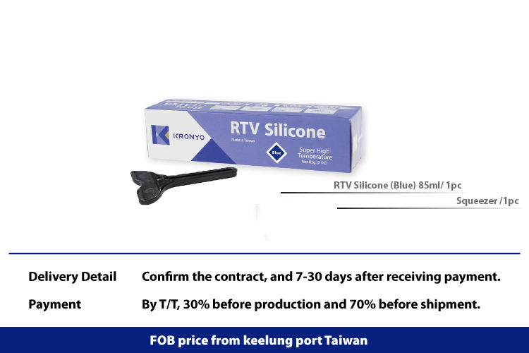 Blue Silicon RTV με squeezer για εγκαταστάσεις μπάνιου