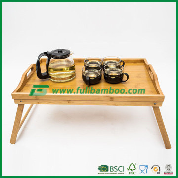 Bamboo Bed Tray,bamboo Bed Food Serving Tray, bamboo Bed Breakfast Serving Tray