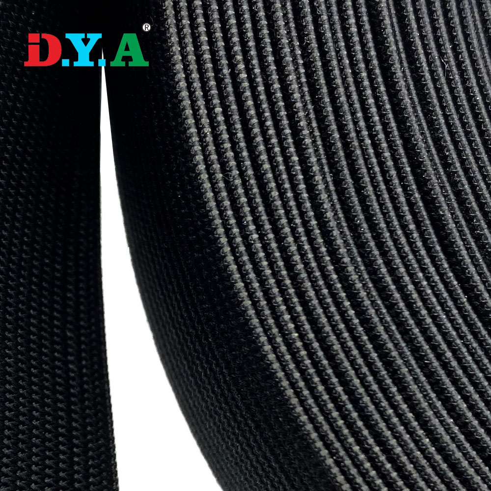 Heavy Stretch Black High Elasticity Knitted elastic band for waist band