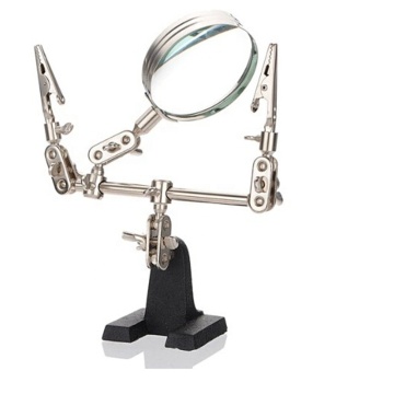 MG16126 Auxiliary Clip Magnifier Third Hand Clamp with Base