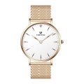 Lady Minimalist Wrist Watch With Mesh Band