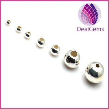 Silver jewelry finding 12mm 925 sterling silver beads