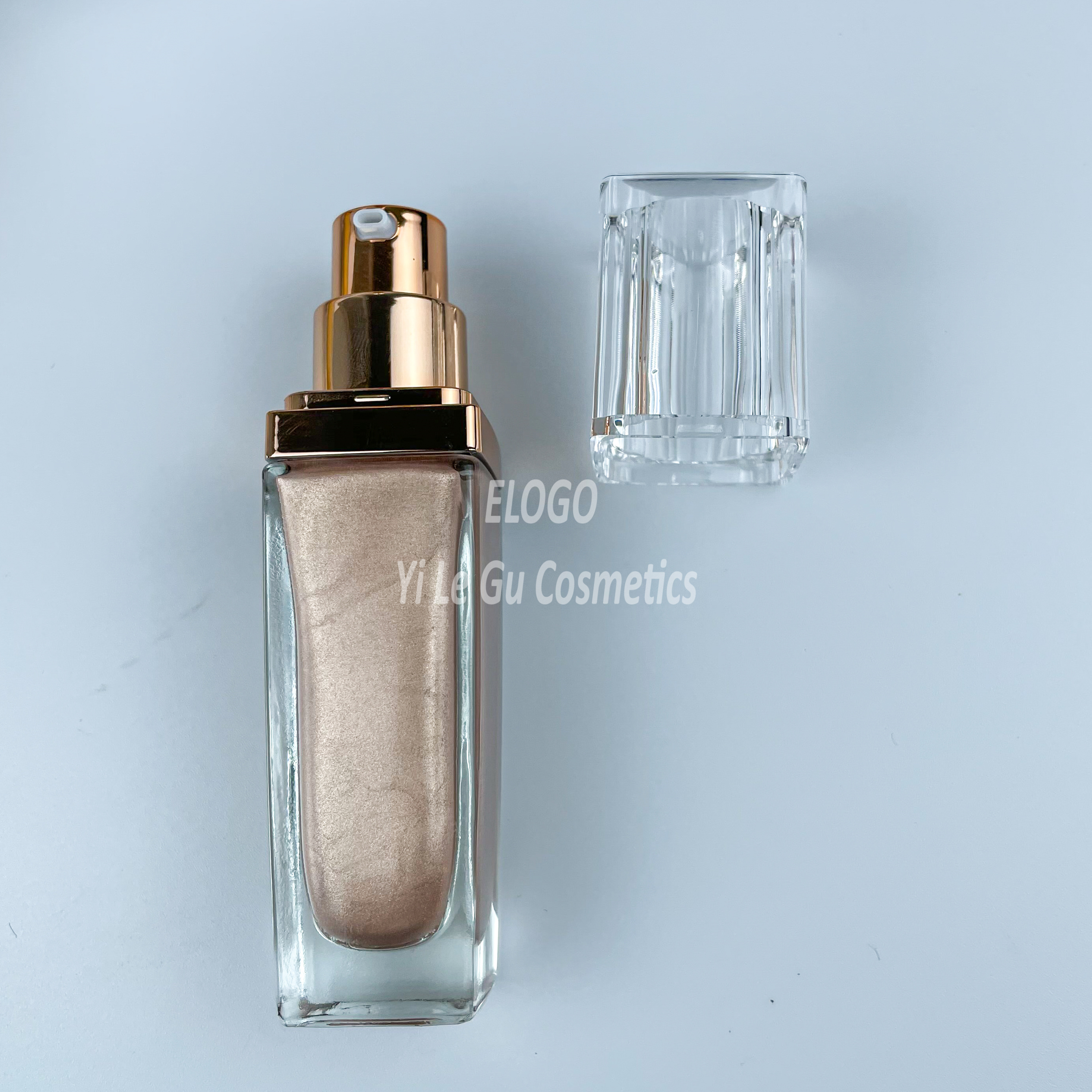 Highlighter makeup private label liquid highlighter custom logo cosmetics body face glitter Shimmer Metallic Radiant