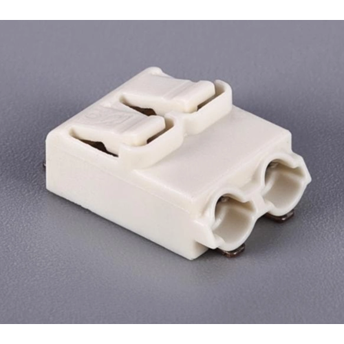 High wattage PCB push wire connector