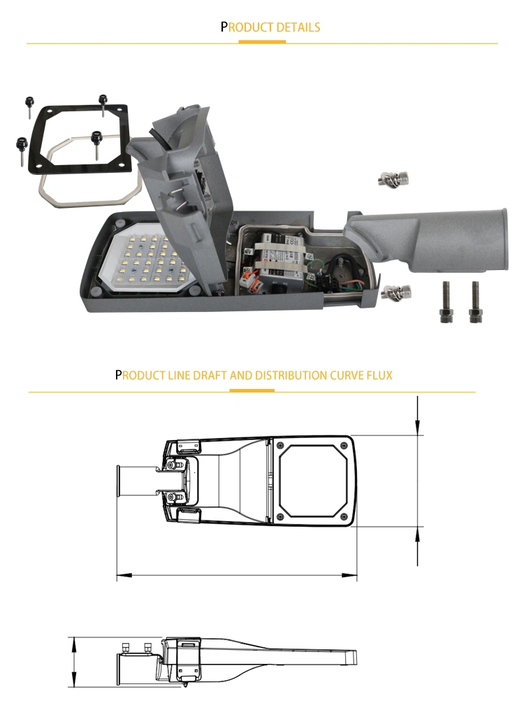 Die-Casting Aluminum CE Certification Waterproof 200W LED Street Light