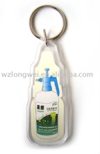 Bottle Opener Acrylic Key Ring/acrylic keychain/card insert keychain