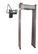 Black Digital Walkthrough Metal Detector With Cctv Camera And Lcd Display