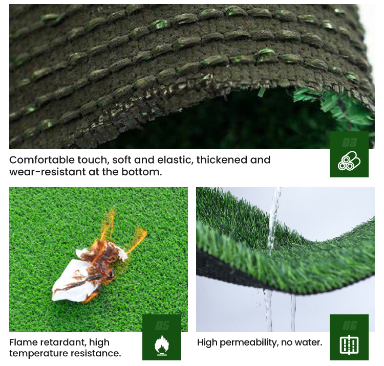 Outdoor green grass mats weather fastness artificial grass lawn artificial green blanket