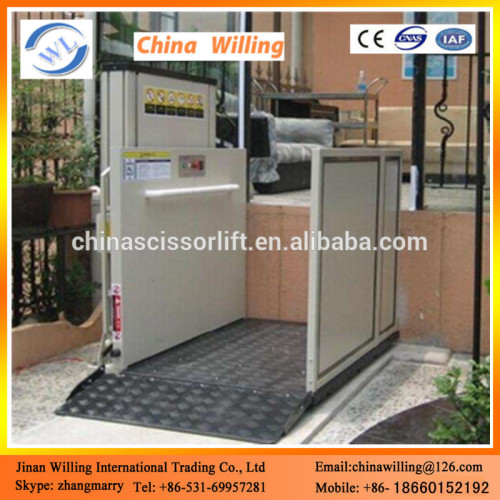 Electric floor lift the disabled home vertical wheelchair lift