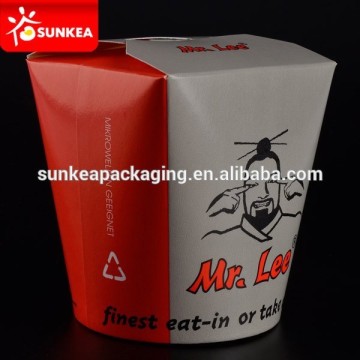 Flexo printing noodle container, noodle box