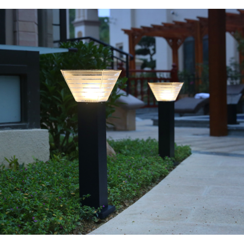 Solar courtyard lamp post for garden