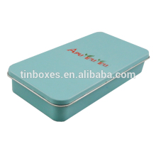 hot sale colored rectangle metal tobacco tin box