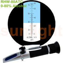 RHW-80ATC 0-80% Handheld Alcohol Refractometer