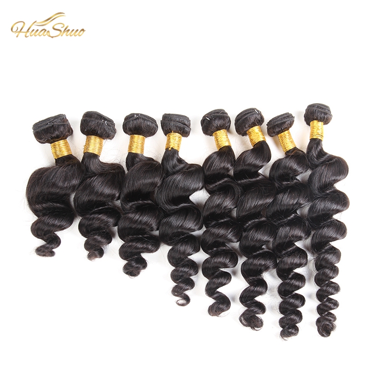 Huashuohair 16inch  Hot Selling Temple Hair Mink Unprocessed Hair Bundles Good Quality Factory Price Indian Hair