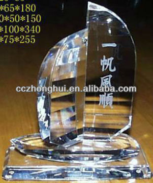 Best wishes crystal ship model