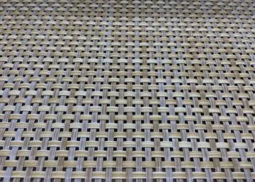 Rattan textilene mesh fabric