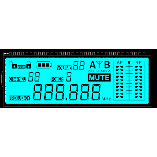 HTN Type Large Industrial Response Fast LCD Display