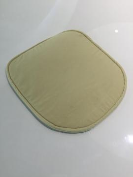 Modern white velvet removable seat cushion