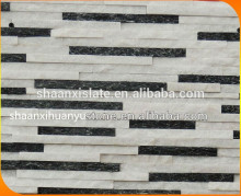 Black and white exterior natural stone wall tile