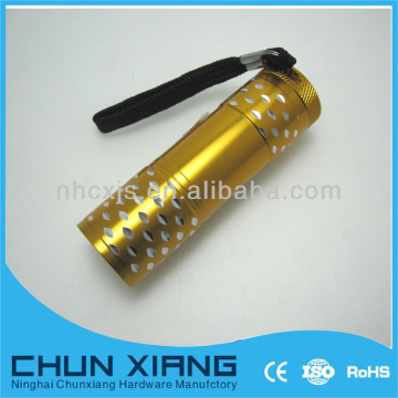 Ningbo handheld flashlight 9 led mini flashlight