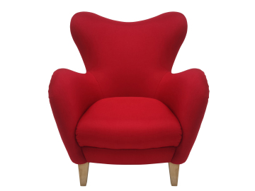 Leisure sofa chair in red