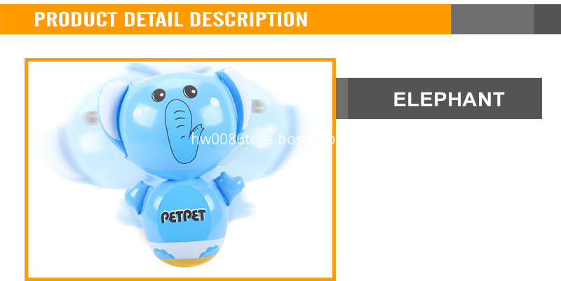 Plastic inflatable elephant