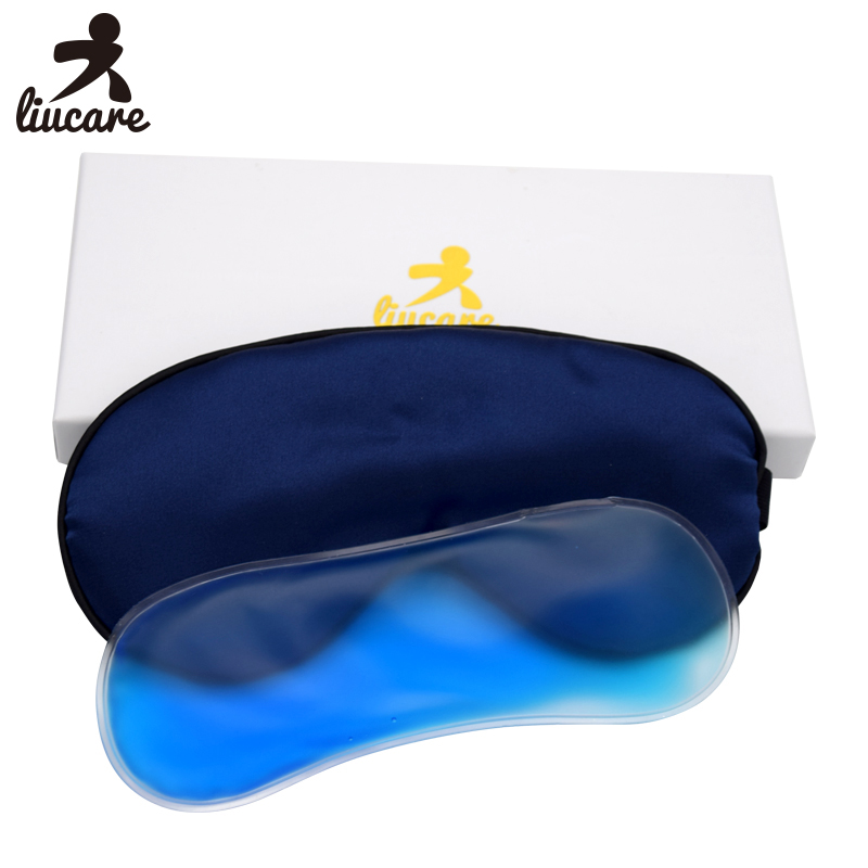 Soft Silk Hot Cold Gel Therapy Adjustable Strap Eye Sleeping Mask