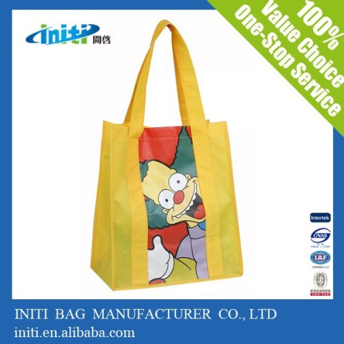 2015 New Products Reusable Vinyl Tote Shopping Bag